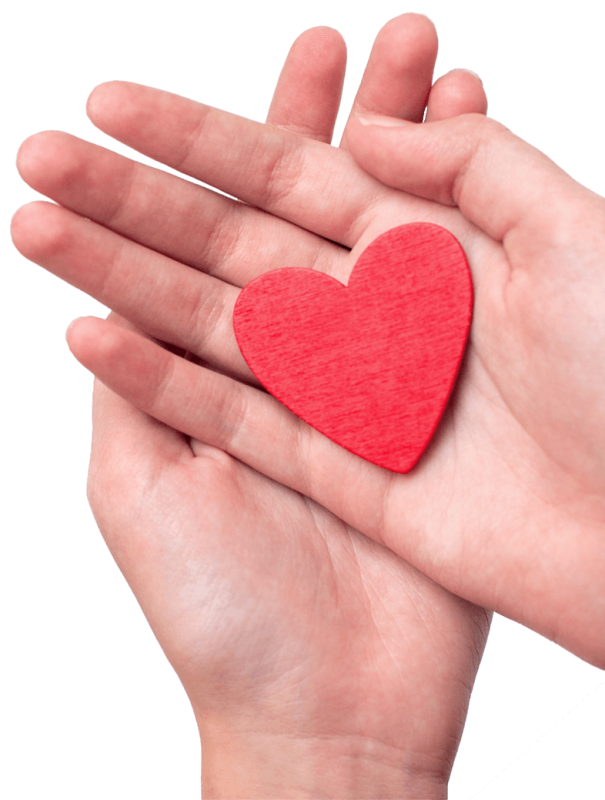 two-hands-hold-a-heart-made-of-wood